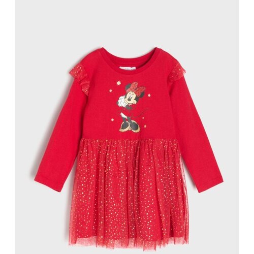 Sinsay Pamučna haljina s til suknjom Minnie Mouse Slike