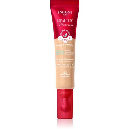 Bourjois Healthy Mix Serum Clean & Vegan Roll-on Concealer korektor z učinkom seruma za okoli oči 13 ml Odtenek 53 golden beige Cene