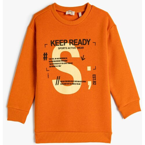 Koton Boys' Orange Sweatshirt Slike
