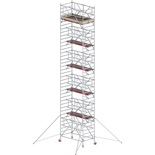 Altrex Pomičen oder RS TOWER 42, širok, s sistemom Safe-Quick®, lesena ploščad, dolžina 1,85 m, delovna višina 12,2 m Cene