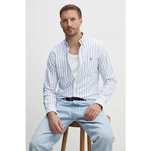 Polo Ralph Lauren Bombažna srajca moška, bela barva, 710944615