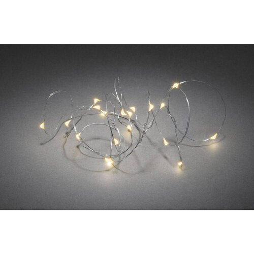 Konstsmide 1460-890 mikro svjetlosni lanac unutra baterijski pogon Broj žarulja 20 LED jantar Osvjetljena duljina: 1.90 m Slike