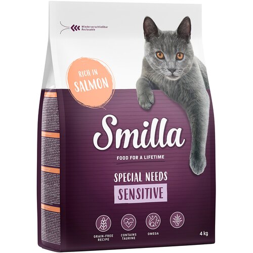 Smilla Adult Sensitive brez žit losos - 4 kg Slike