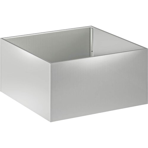  Vrtna saksija Srebrna 60 x 60 x 40 cm Pocinčani čelik Slike