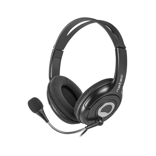 Bear 2, Stereo Headset with Volume Control, 3.5mm Stereo, Black - NSL-1178 Slike