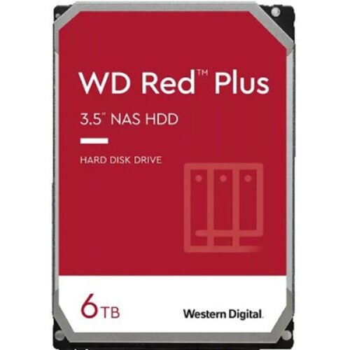 Western Digital HDD 6TB WD60EFPX Red Plus 5400RPM 256MB Cene