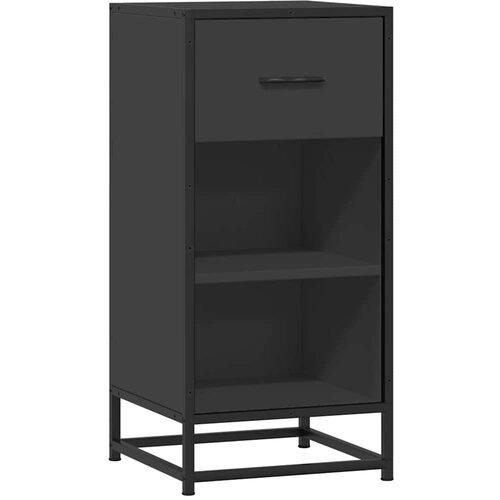 Maison Chic Komoda - Predalnik črna 35,5x35x76 cm inženirski les in kovina, (21722625) Cene
