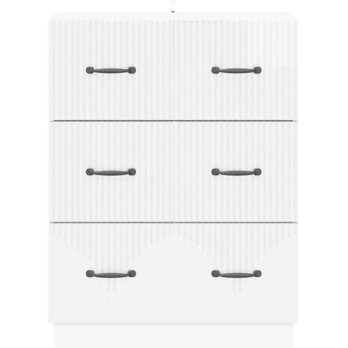  Ormar s ladicama Bijela visokog sjaja 66 x 34 5 x 87 cm - Bijela visokog sjaja Slike