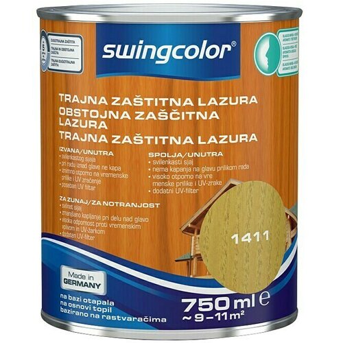 SWINGCOLOR Obstojna zaščitna lazura (barva: bor, 0,750 l) Cene