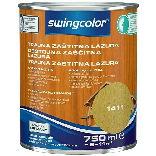 SWINGCOLOR Obstojna zaščitna lazura (barva: bor, 0,750 l)