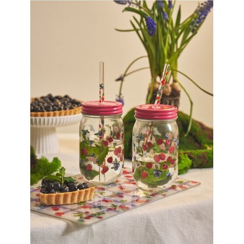 Sinsay Šalice s poklopcem i slamkom s motivom voća 2 pack Cene
