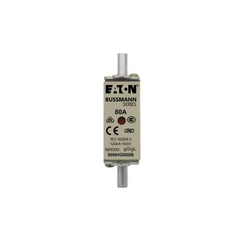 Eaton 80NHG000B NH osigurač s mehaničkim sigurnosnim indikatorom Veličina osigurača = 000 80 A 500 V 3 St. Cijene