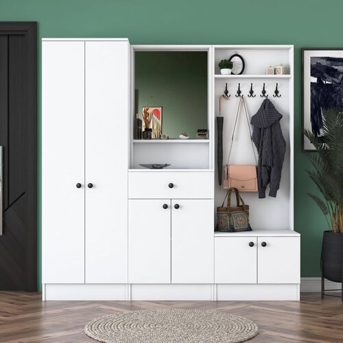 Hanah home čiviluk M2 - 1558 white hall stand Cene
