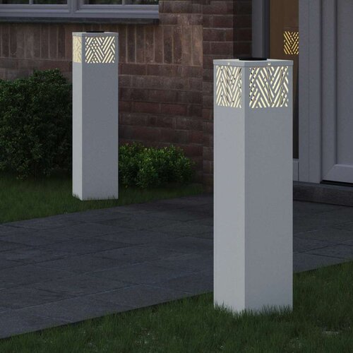  Solarna LED svjetlost za stazu Riblja kost 2 pcs Bijelo Slike