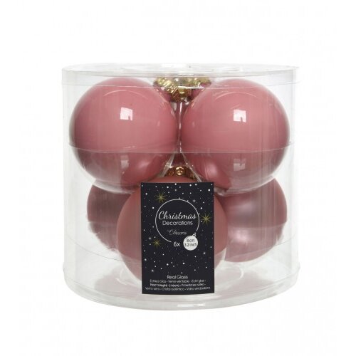 Master Ukras za jelku kugla staklena pink 80mm 6/1 140425 Cijene