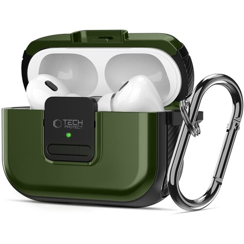 TECH-PROTECT DEFENDER KAVELJKA ZA MAGSAFE ETUI ZA APPLE AIRPODS PRO 1 2 ZELENA, (22006227) Slike