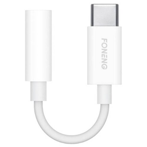 Foneng Zvočni kabel 3,5-milimetrski priključek jack na USB tip-C BM21 (bel), (21300265) Cene