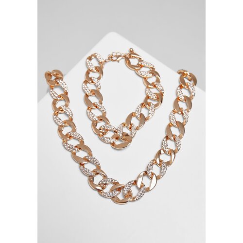 Urban Classics basic set of necklace and bracelet - gold colors Slike