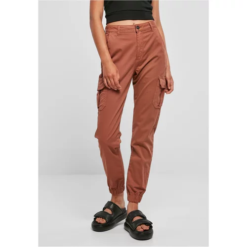 UC Ladies Women's Terracotta Cargo High-Waisted Trousers