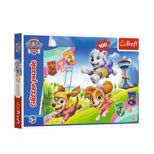 Slagalica s &scaron;ljokicama &ndash; 100 dijelova &ndash; Paw Patrol &ndash; Svjetlucavi &scaron;tenci &ndash; Trefl 14835 Cijene