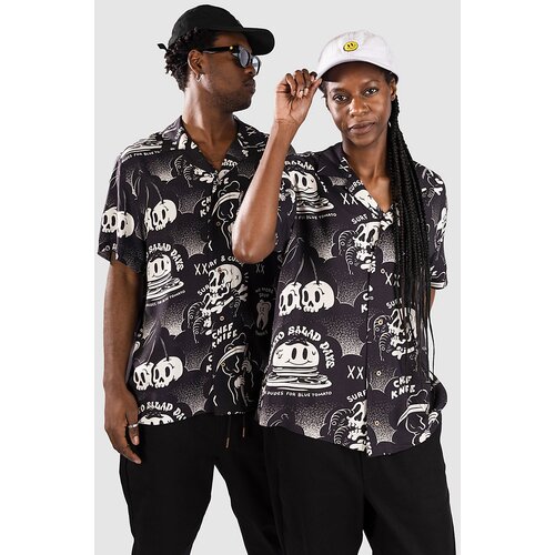 The Dudes Dark Pattern Hawaiian Srajca black Slike