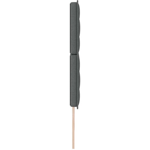 Naslon za glavu Tamno siva 180 cm Tkanina Slike