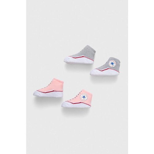 Converse Nogavice za dojenčka 2-pack roza barva Slike