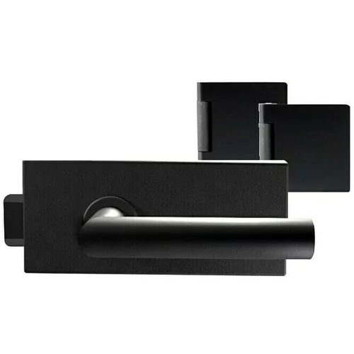 DIAMOND DOORS black Edition Okovi za staklena vrata (Crne boje, Okov za montažu: Ured 3-dij., Bez mogućnosti zaključavanja)