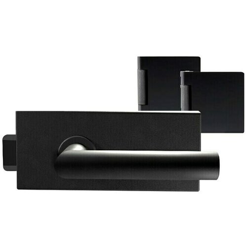 DIAMOND DOORS Okovje za streklena vrata Diamond Doors Black Edition (aluminij, črna) Slike
