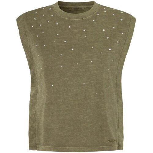PepeJeans Majice brez rokavov - Zelena Cene