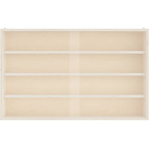 Drvena kolekcionarska vitrina s vratima 60x8,5x37 cm Slike