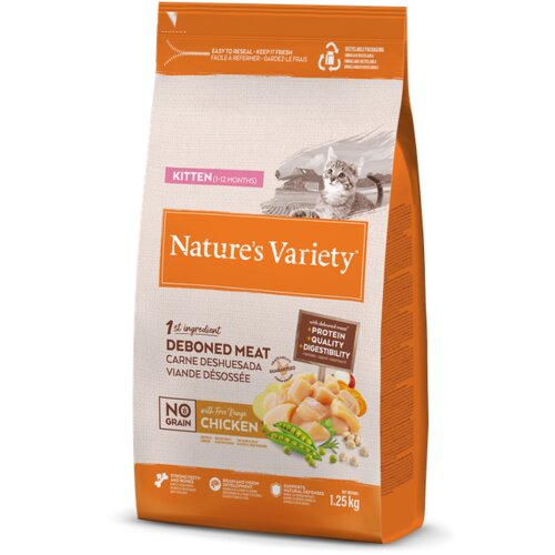Nature’s Variety cat no grain kitten chicken 1,25kg Cene