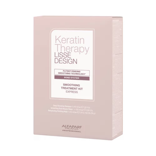 ALFAPARF MILANO PROFESSIONAL Keratin Therapy Lisse Design Smoothing Treatment Kit Express