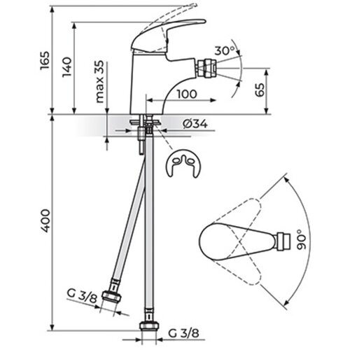 King Baterija za bide King J391001 Slike
