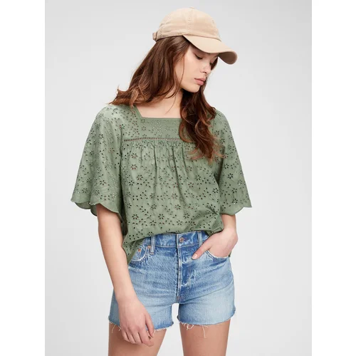 GAP Top ss sq nk eyele - Women's