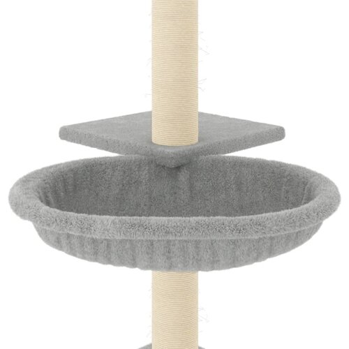  Penjalica za mačke sa stupovima za grebanje svjetlosiva 72 cm Slike