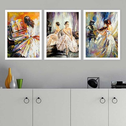 Wallity Set uramljenih slika 3BC_1176959, 3 Dela Cene