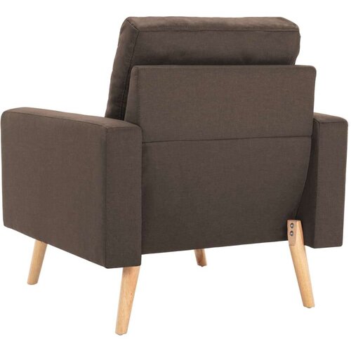  2-dijelni set sofa od tkanine smeđi Slike