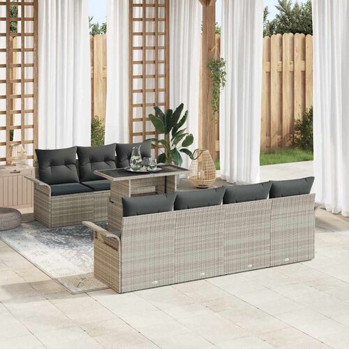  Sjedeća garnitura za vrt Svijetlo siva 55 x 55 x 37 cm Cijene