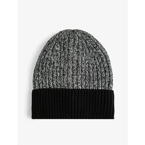 Koton Knitted Beanie Folded Marked