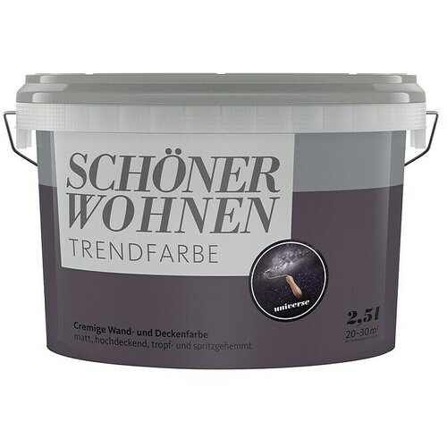 Boja Stenska barva SCH&Ouml;NER WOHNEN Trend (Universe, Mat, 2,5 l) Cene