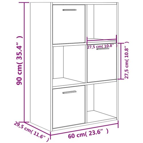  za pohranu boja hrasta 60x29 5x90 cm konstruirano drvo Slike