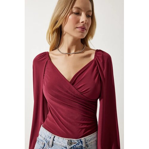  Ženska bluza FF00154, Bordo Cene