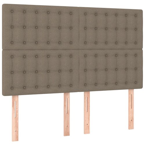 Maison Chic Posteljno vzglavje - Vzglavna omarica 4 kosa taupe 72x5x78/88 cm blago, (22078038) Cene