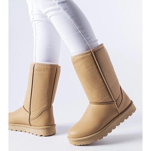 Gemre Brown classic snow boots eco-leather Bobby Cene