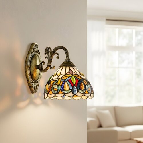Brilagi tiffany vitražna zidna lampa luisa 1xE27/40W/230V Slike