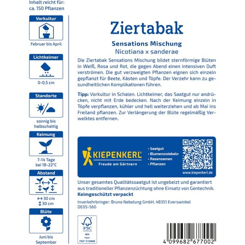 KIEPENKERL Okrasni tobak &amp;quot;Sensations me&amp;scaron;anica&amp;quot; - 1 pkt. Slike