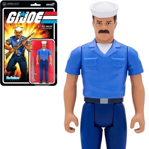 DC Comics G.I. Joe Blueshirt Mustache (Light Brown) 3 3/4-Inch ReAction Figure, (20498884) Slike