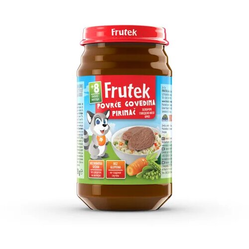 Frutek ka&scaron;ica povrće, govedina i pirinač 190g Cijene