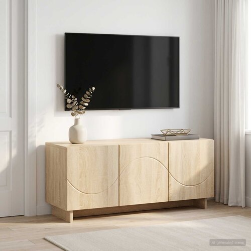  TV stalak 90 x 34,5 x 40 cm Hrast sonoma Konstruirano drvo Cijene